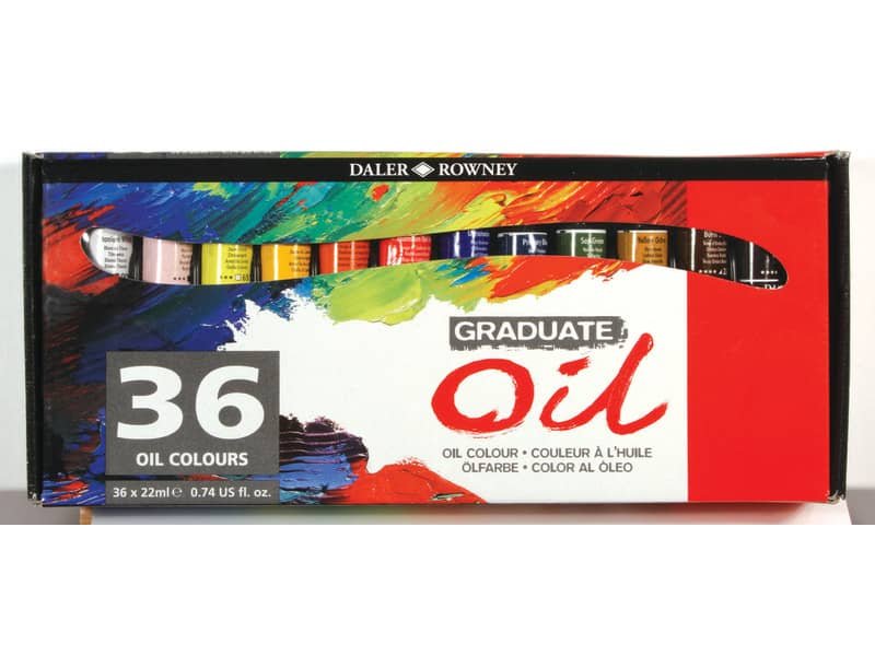 Colori a olio Daler Rowney Graduate Oil in tubetto 22 ml 36 colori assortiti D117522036