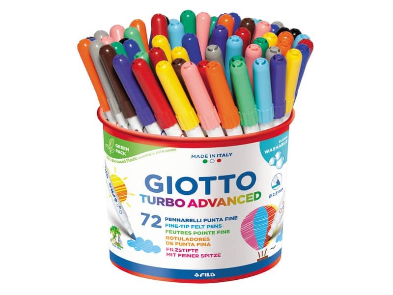 Pennarelli Giotto Turbo Advanced in conf. 72 colori assortiti F520300