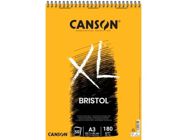 Blocco spiralato Canson Bristol XL 50 ff - 180 g - A3 C31078A022