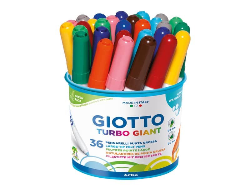 Pennarelli Giotto Turbo Giant in conf. 36 colori assortiti F424900