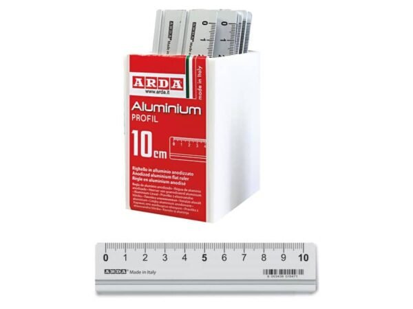 Righelli in alluminio 10 cm Arda in conf. da 15 pz - 17910BAR