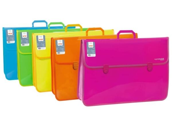 Valigetta a soffietto 37x52 cm Arda Orna Fluo colori assortiti 0256SOF0000