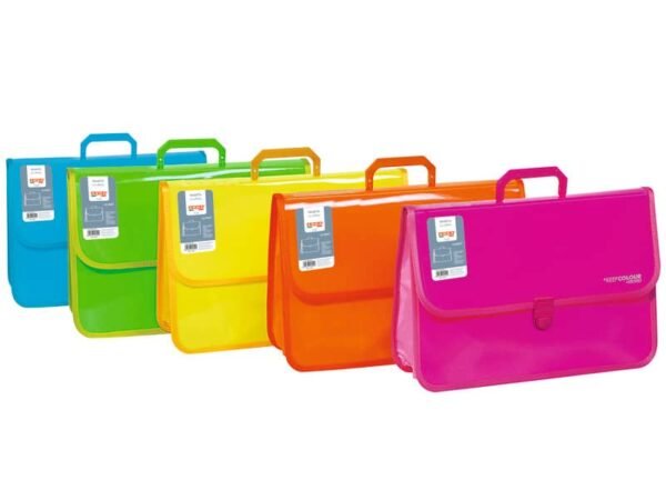 Valigetta a soffietto 27x39 cm Arda Orna Fluo colori assortiti - 0255SOF0000