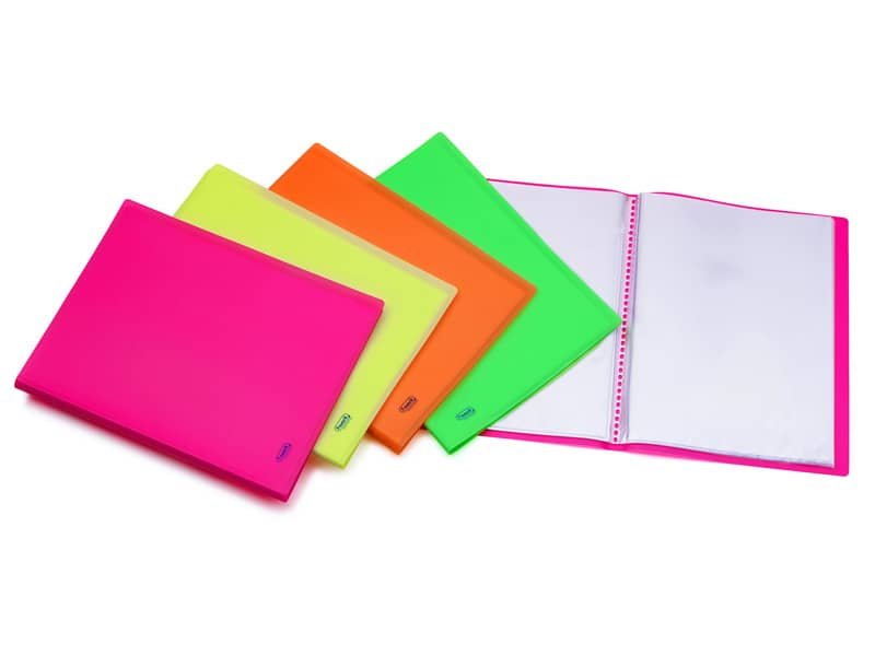 Portalistini Favorit Neon assortiti in PPL formato 22×30 cm 50 buste interne fisse 400083554