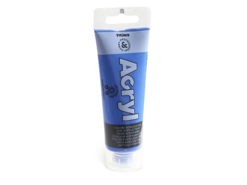 Colore acrilico Primo in tubetto in polietilene 75 ml blu cobalto 420TA75540