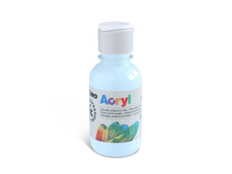 Colore acrilico Primo in bottiglia PET con tappo dosatore 125 ml azzurro cielo – 402TA125510