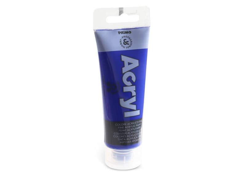 Colore acrilico Primo in tubetto in polietilene 75 ml blu oltremare 420TA75500
