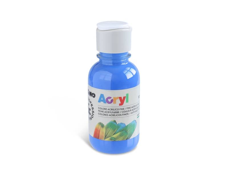 Colore acrilico Primo in bottiglia PET con tappo dosatore 125 ml blu cobalto – 402TA125540