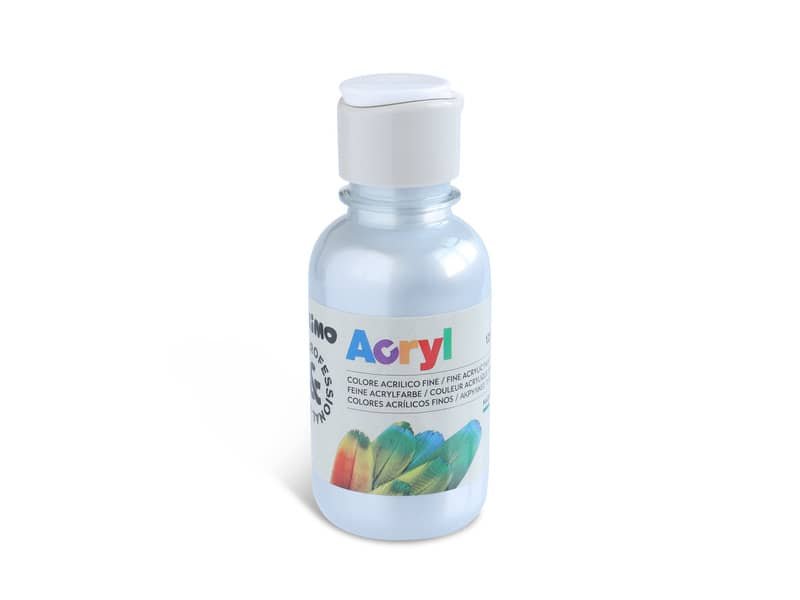 Colore acrilico Primo in bottiglia PET con tappo dosatore 125 ml argento 402TA125910