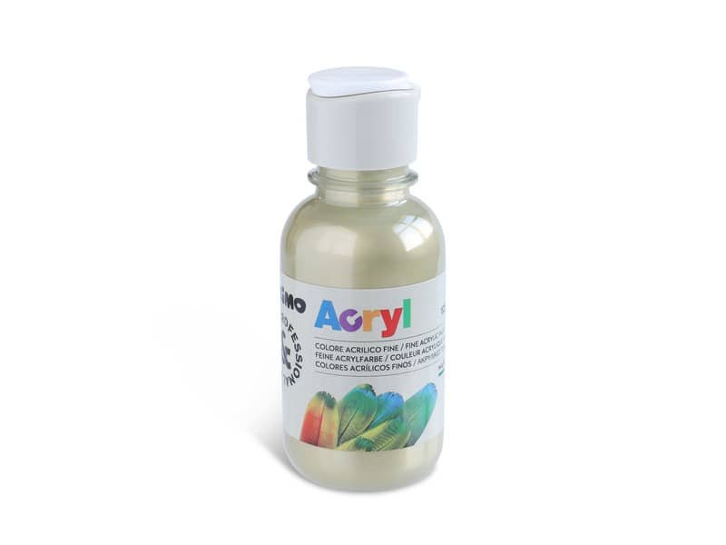 Colore acrilico Primo in bottiglia PET con tappo dosatore 125 ml bronzo 402TA125940