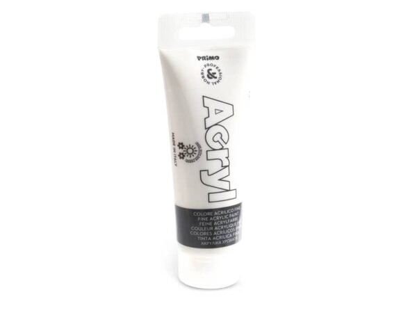 Colore acrilico Primo in tubetto in polietilene 75 ml bianco 420TA75100
