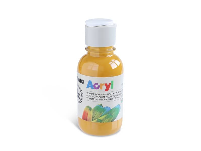 Colore acrilico Primo in bottiglia PET con tappo dosatore 125 ml ocra – 402TA125270