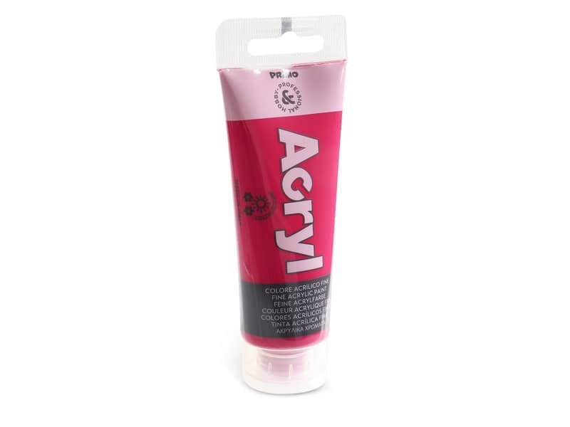 Colore acrilico Primo in tubetto in polietilene 75 ml magenta 420TA75301