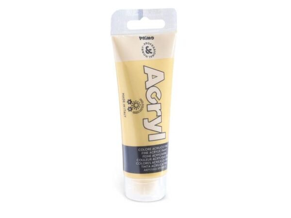 Colore acrilico Primo in tubetto in polietilene 75 ml oro 420TA75920