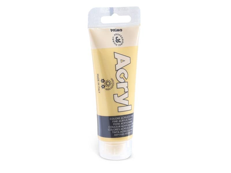 Colore acrilico Primo in tubetto in polietilene 75 ml oro 420TA75920