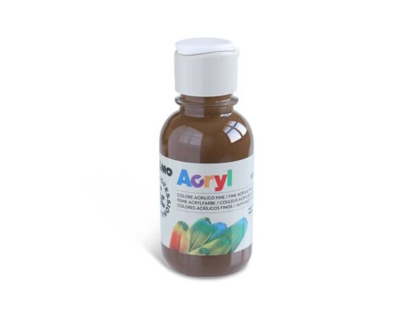 Colore acrilico Primo in bottiglia PET con tappo dosatore 125 ml ombra naturale - 402TA125745