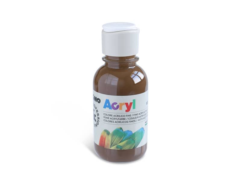 Colore acrilico Primo in bottiglia PET con tappo dosatore 125 ml ombra naturale – 402TA125745