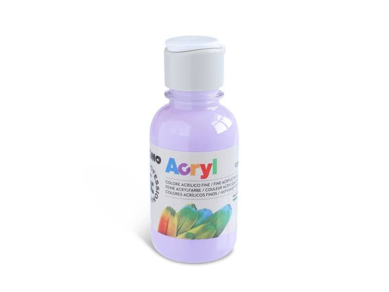 Colore acrilico Primo in bottiglia PET con tappo dosatore 125 ml lilla 402TA125450