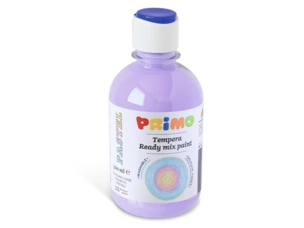 Tempera pronta pastello Primo con tappo dosatore 300 ml lilla chiaro 2002BRP300451
