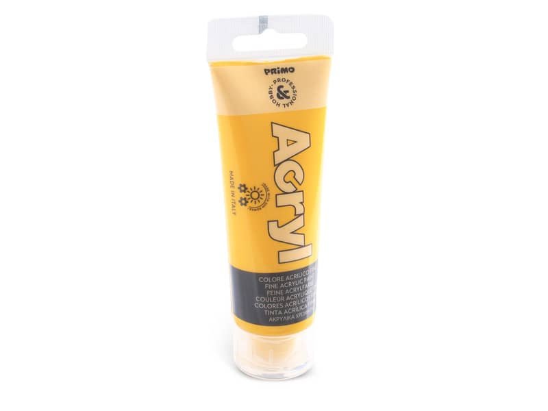 Colore acrilico Primo in bottiglia PET con tappo dosatore 75 ml giallo oro – 420TA75220
