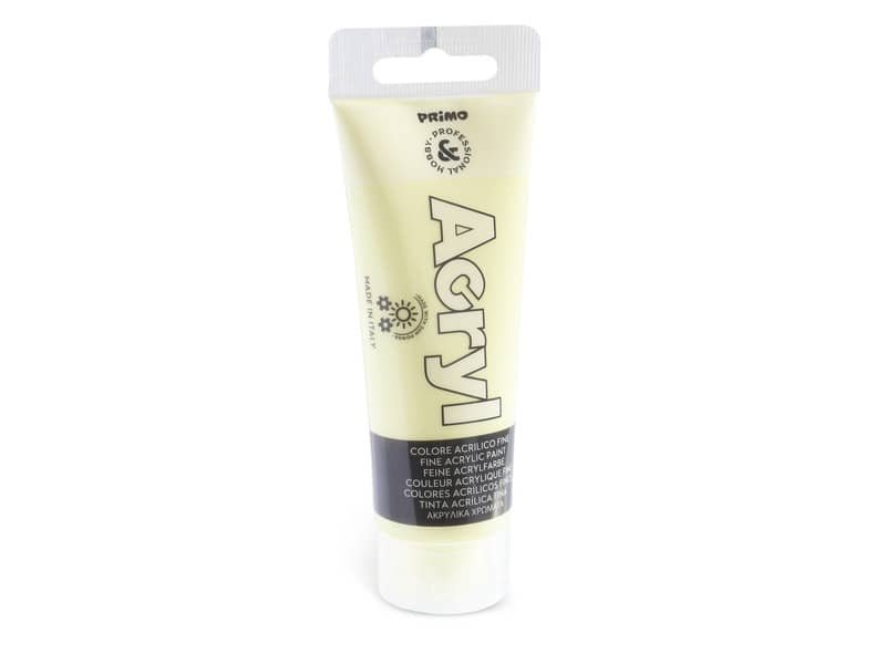 Colore acrilico Primo in bottiglia PET con tappo dosatore 75 ml giallo limone – 420TA75212