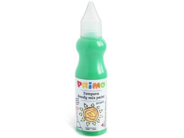 Tempera brillante Primo in bottiglia con becuccio 50 ml verde brillante 2001BR50610