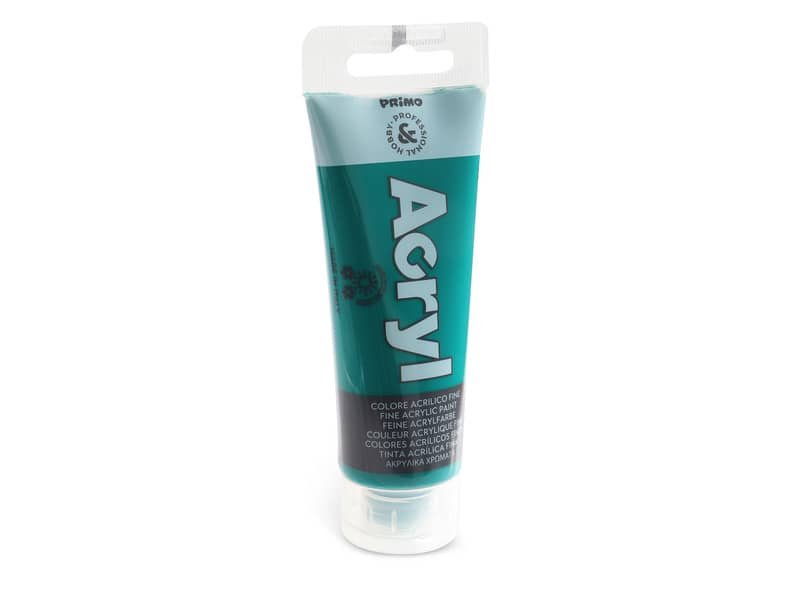 Colore acrilico Primo in bottiglia PET con tappo dosatore 75 ml verde smeraldo – 420TA75641