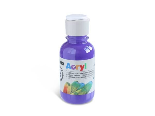 Colore acrilico Primo in bottiglia PET con tappo dosatore 125 ml viola 402TA125400