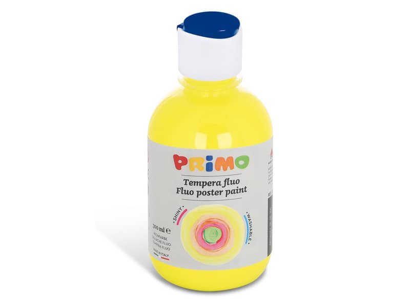 Tempera in bottiglia primi passi Primo 300 ml giallo fluo 255TF300210