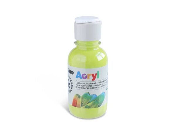 Colore acrilico Primo in bottiglia PET con tappo dosatore 125 ml verde chiaro - 402TA125600