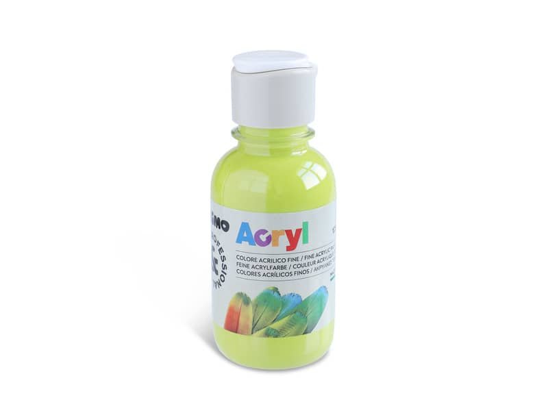 Colore acrilico Primo in bottiglia PET con tappo dosatore 125 ml verde chiaro – 402TA125600