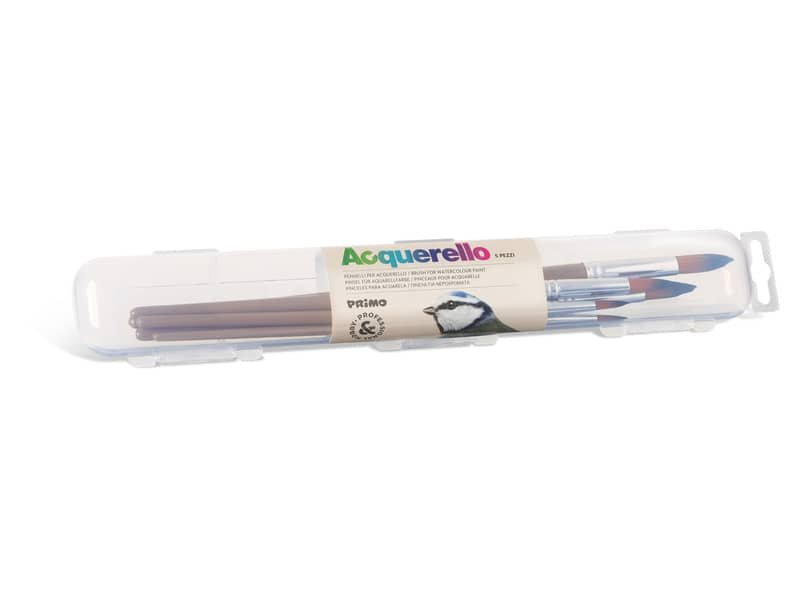 Portapennelli con pennelli Primo uso acquerello 1244P5AQ