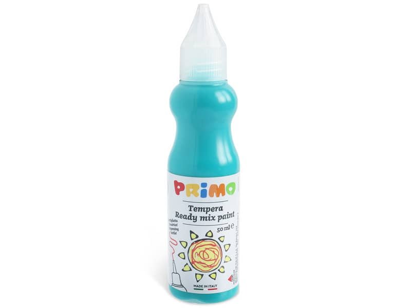 Tempera brillante Primo in bottiglia con becuccio 50 ml turchese 2001BR50560