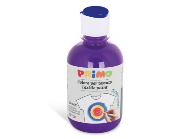 Colore per tessuto in bottiglia Primo con tappo dosatore 300 ml viola - 411TX300400