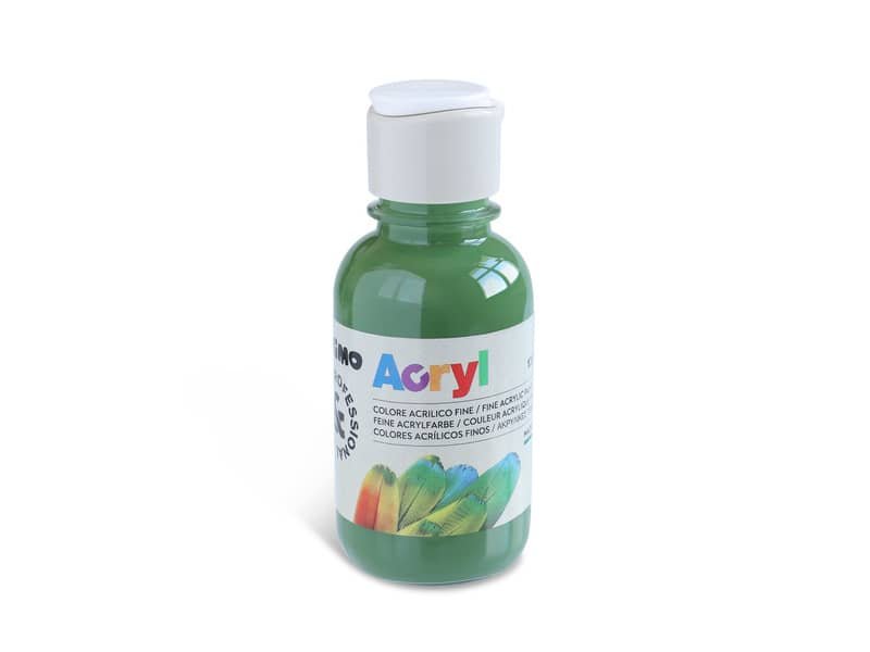 Colore acrilico Primo in bottiglia PET con tappo dosatore 125 ml verde oliva – 402TA125665