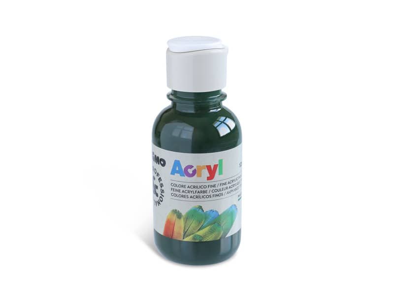 Colore acrilico Primo in bottiglia PET con tappo dosatore 125 ml verde vescica – 402TA125690
