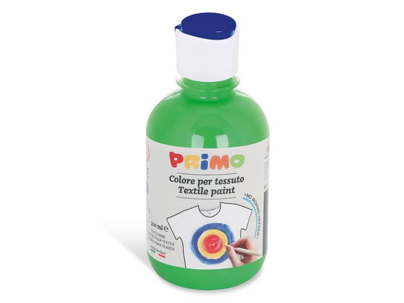 Colore per tessuto in bottiglia Primo con tappo dosatore 300 ml verde brillante – 411TX300610