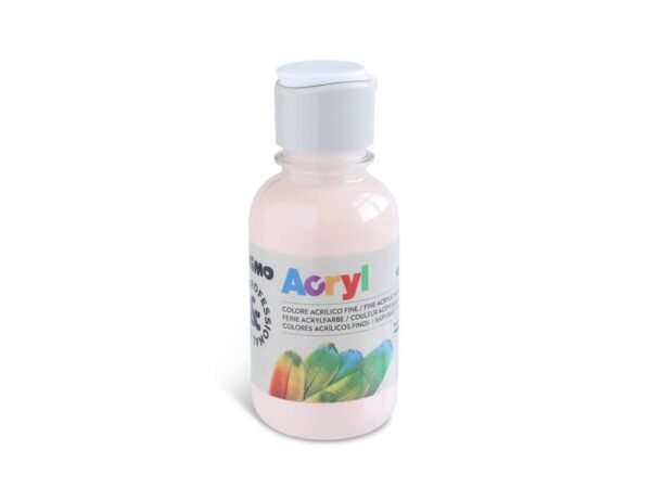 Colore acrilico Primo in bottiglia PET con tappo dosatore 125 ml rosa carne - 402TA125330