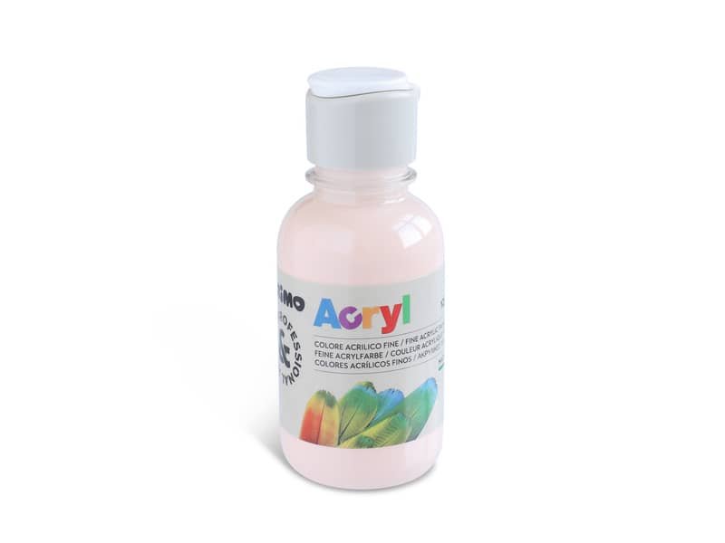 Colore acrilico Primo in bottiglia PET con tappo dosatore 125 ml rosa carne – 402TA125330