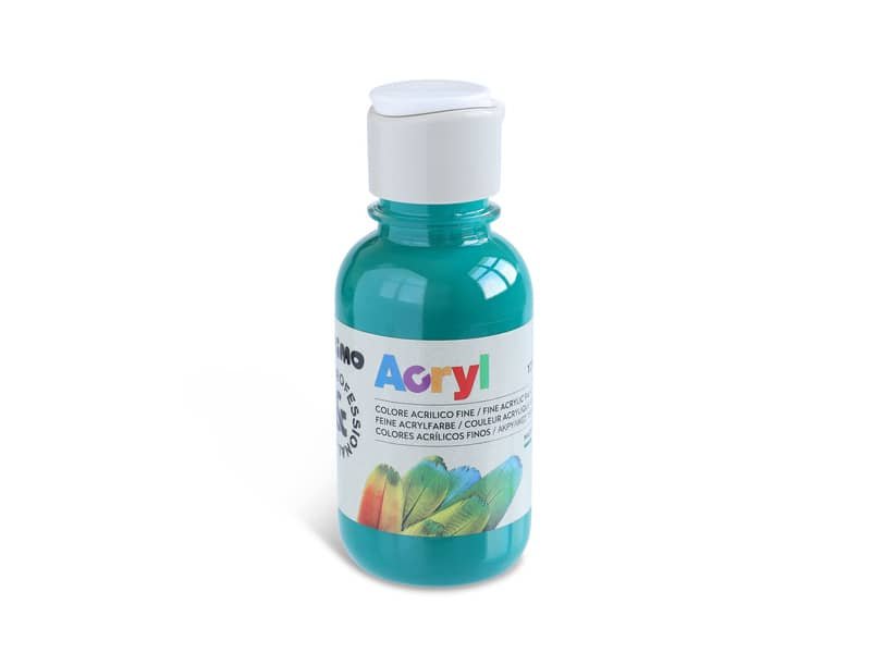 Colore acrilico Primo in bottiglia PET con tappo dosatore 125 ml verde smeraldo – 402TA125641