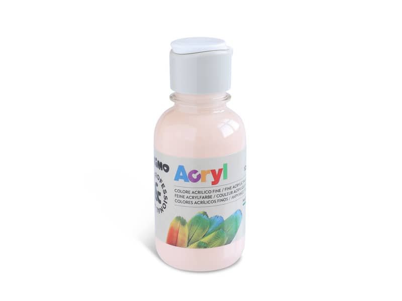Colore acrilico Primo in bottiglia PET con tappo dosatore 125 ml rosa albicocca – 402TA125331