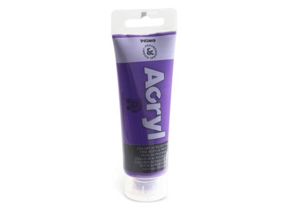 Colore acrilico Primo in bottiglia PET con tappo dosatore 75 ml viola - 420TA75400