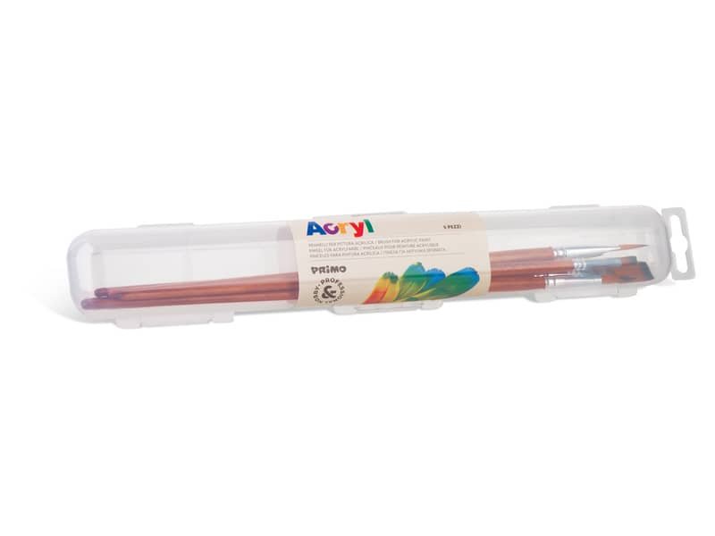 Portapennelli con pennelli Primo uso acrilico e tempera 1242P5A