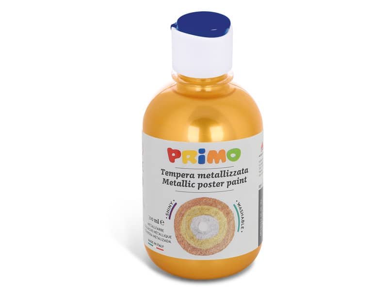 Tempera pronta metallizzata Primo con tappo misuratore 300 ml oro 233TM300920