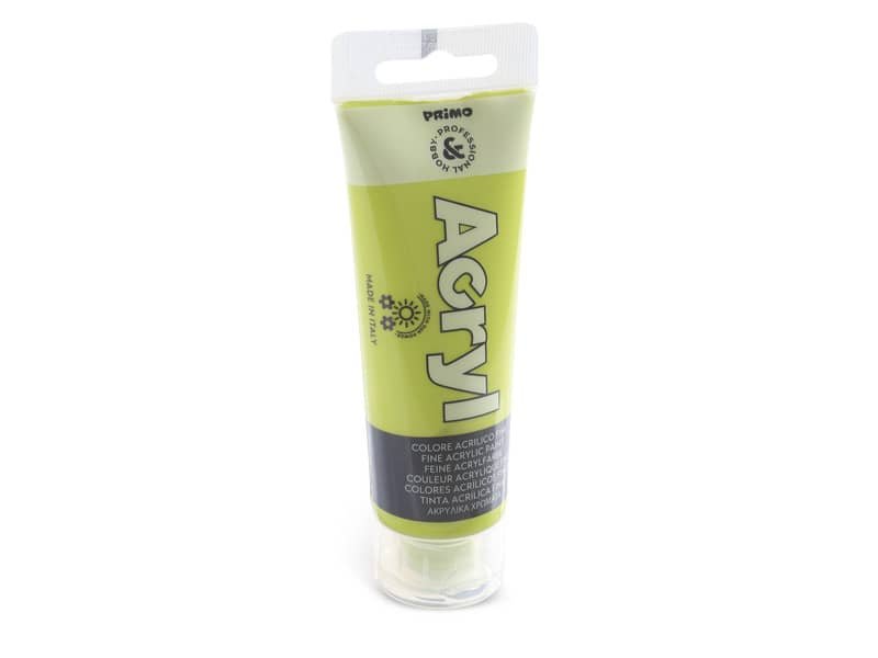 Colore acrilico Primo in bottiglia PET con tappo dosatore 75 ml verde chiaro – 420TA75600