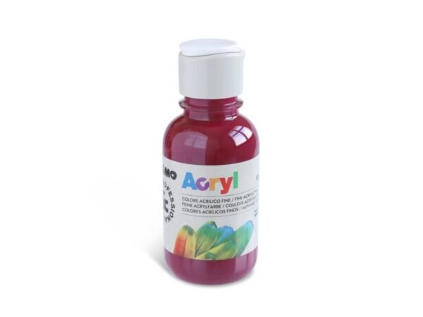 Colore acrilico Primo in bottiglia PET con tappo dosatore 125 ml bordeaux - 402TA125320