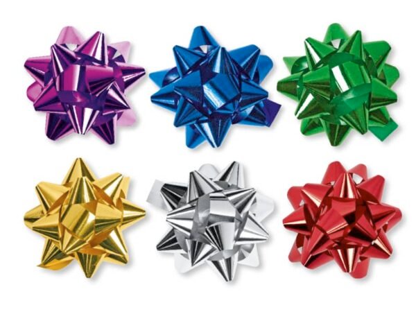 Coccarda in nastro liscio Lebez colori assortiti diametro 5 cm 4233 ASS