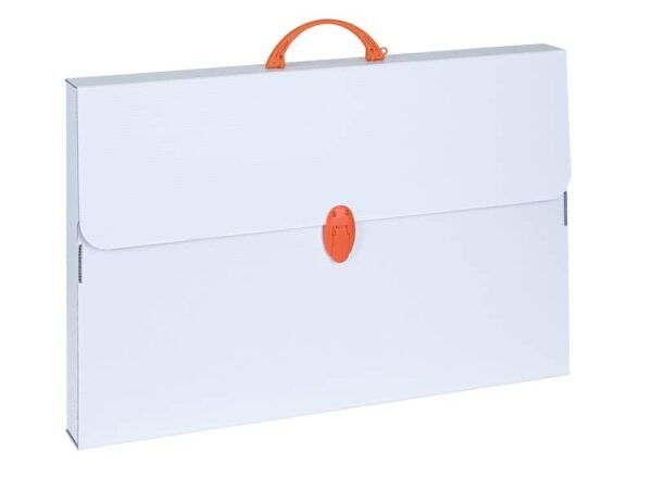Valigetta Favorit linea Every bianca in polipropilene rigenerato formato 56,5x36,5x5,5 - 400176679