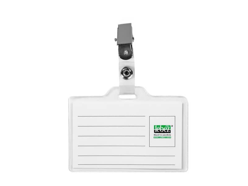 Portabadge con clip Lebez in PVC  31-140-B