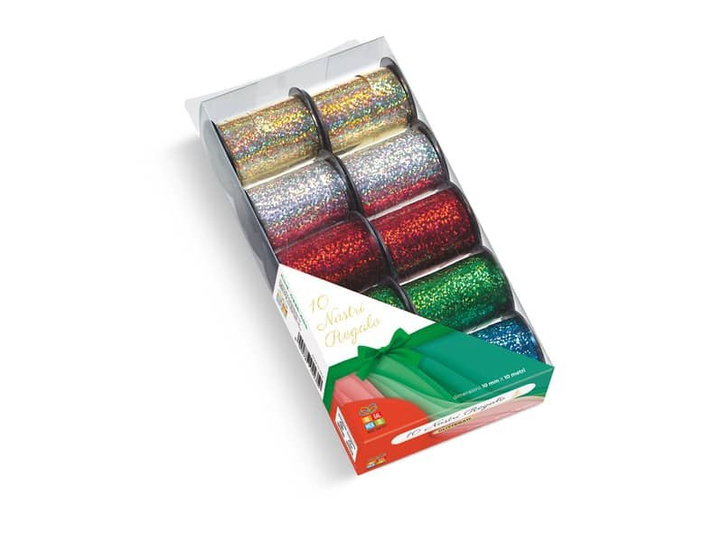 Nastro regalo Lebez 10×10 mt – iridescenti 4235
